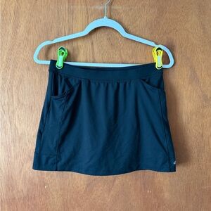 Adidas Black Tennis Skirt With built in shorts and Pockets Big Kids Size XL